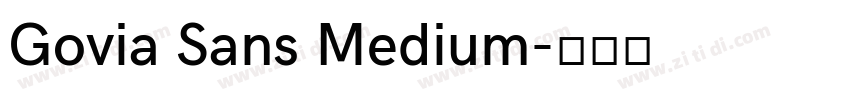 Govia Sans Medium字体转换
